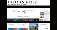 Desktop Screenshot of filipinodaily.com